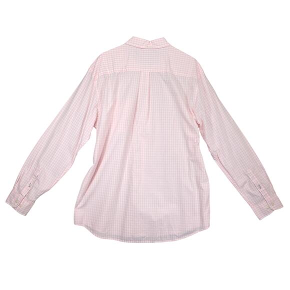 Tommy Hilfiger Men's XL Classic Fit Button Down Shirt, Pink Gingham Check Preppy - Picture 3 of 6